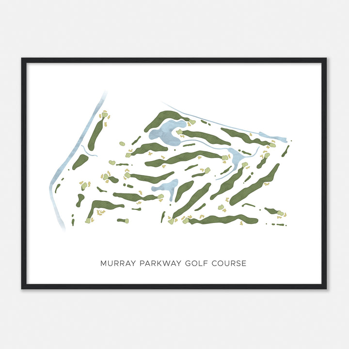 Print of Murray Parkway Golf Course Modern Map