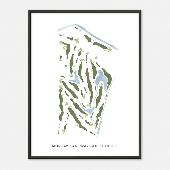 Print of Murray Parkway Golf Course Modern Map