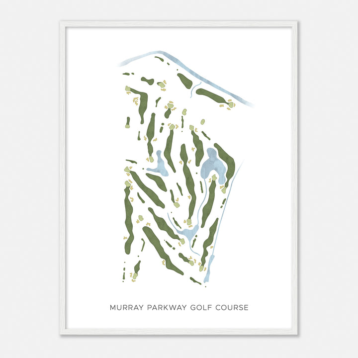 Print of Murray Parkway Golf Course Modern Map