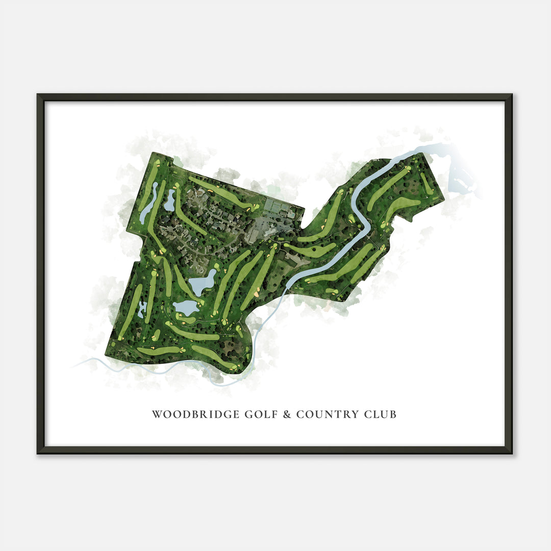 Print of Woodbridge Golf & Country Club Classic Map