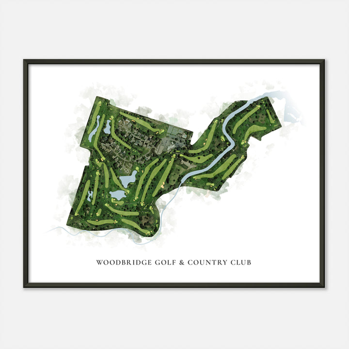 Print of Woodbridge Golf & Country Club Classic Map