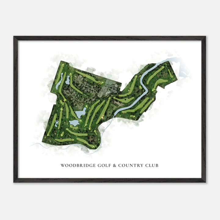 Print of Woodbridge Golf & Country Club Classic Map