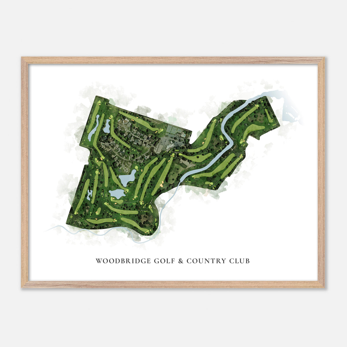 Print of Woodbridge Golf & Country Club Classic Map