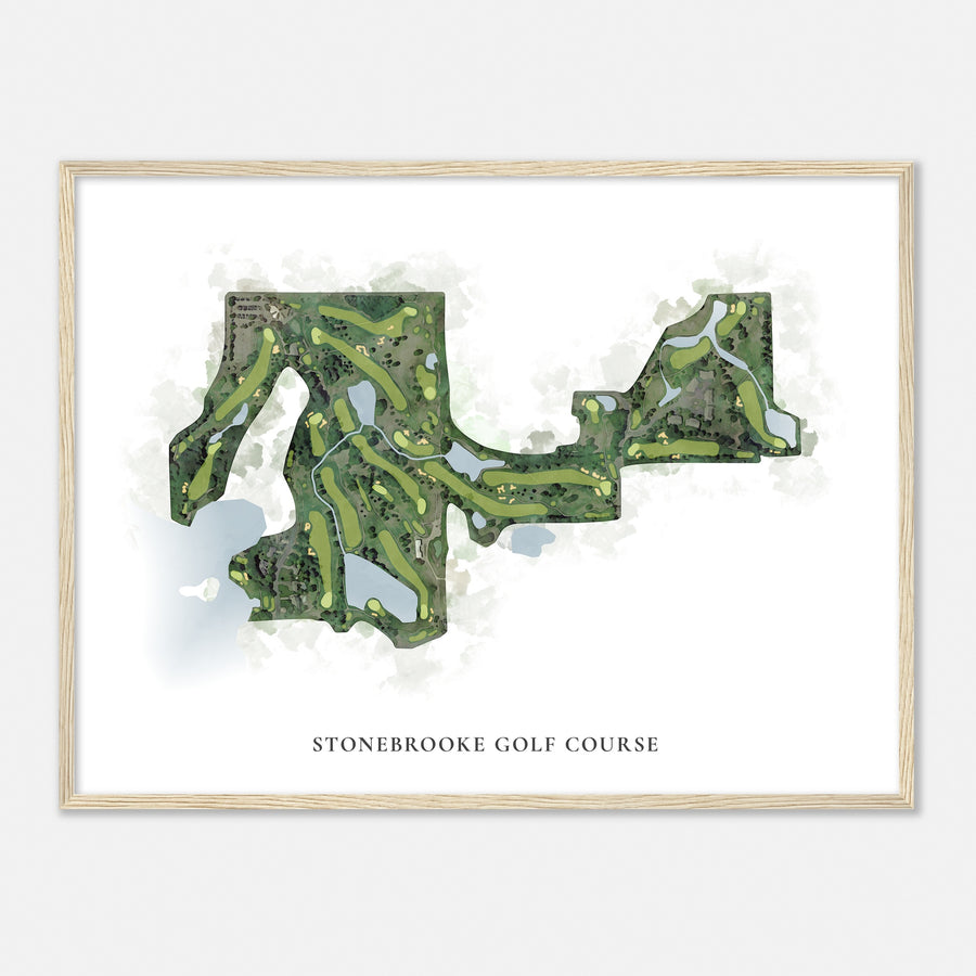 Print of Stonebrooke Golf Course Classic Map