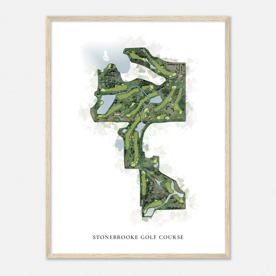 Print of Stonebrooke Golf Course Classic Map