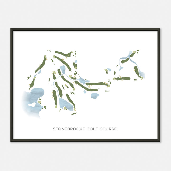 Print of Stonebrooke Golf Course Modern Map