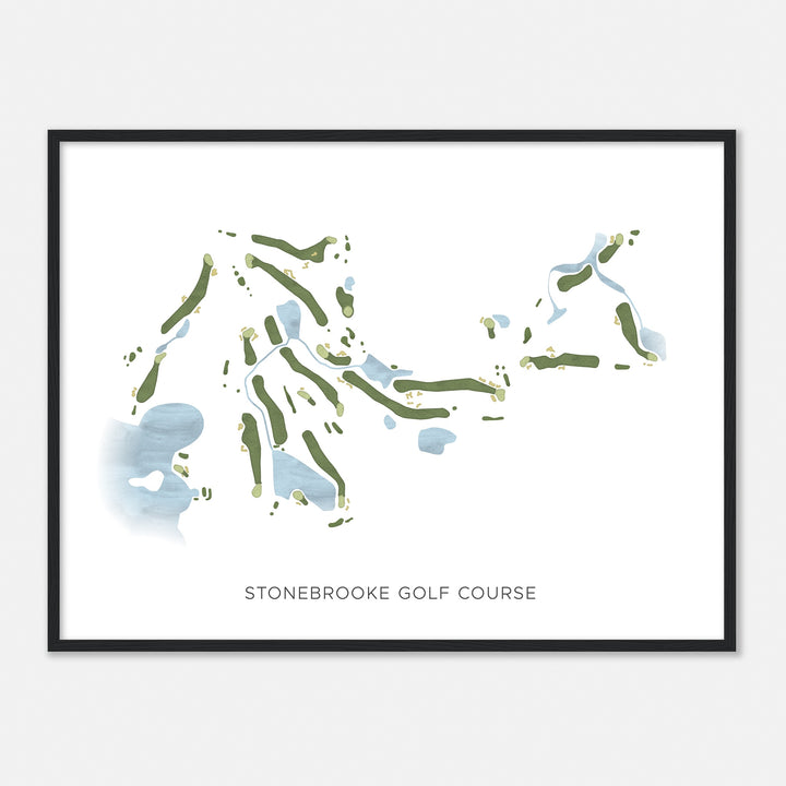 Print of Stonebrooke Golf Course Modern Map