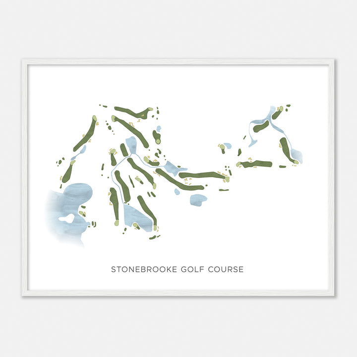 Print of Stonebrooke Golf Course Modern Map