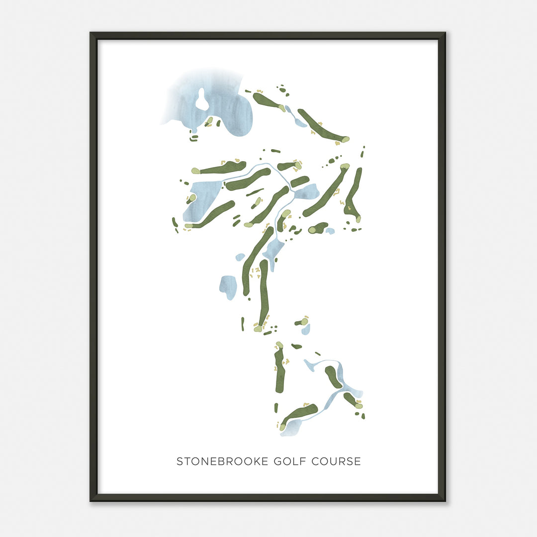 Print of Stonebrooke Golf Course Modern Map