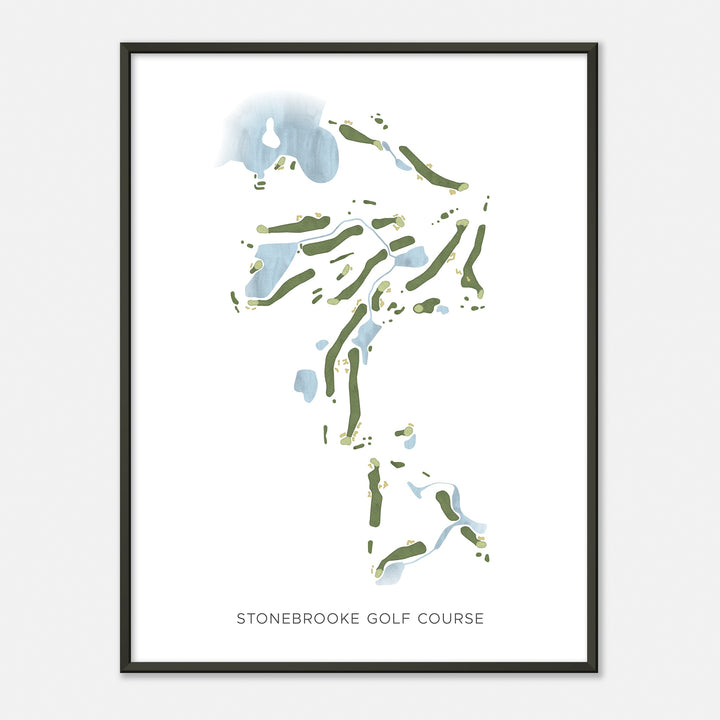 Print of Stonebrooke Golf Course Modern Map