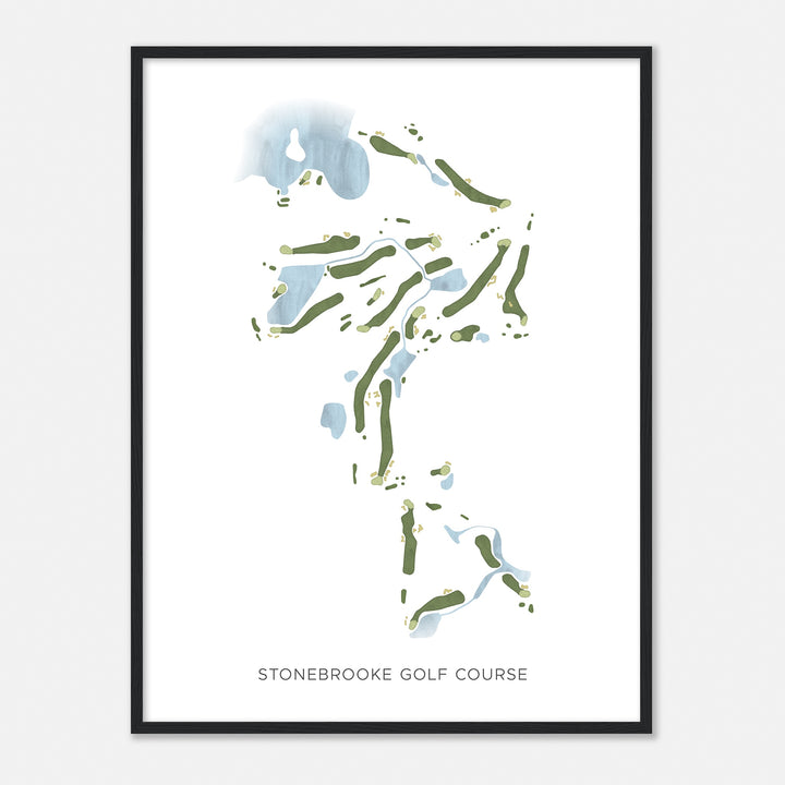 Print of Stonebrooke Golf Course Modern Map