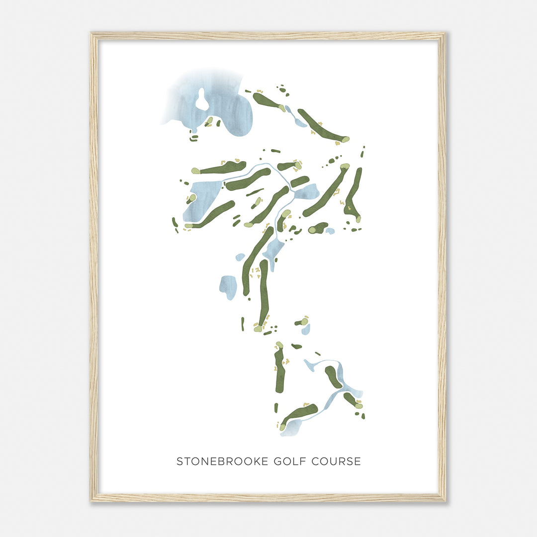 Print of Stonebrooke Golf Course Modern Map