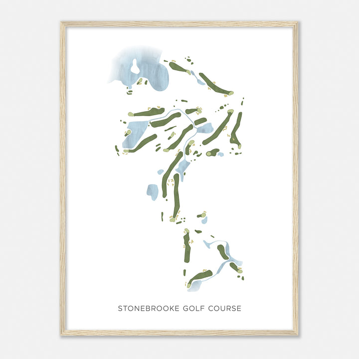 Print of Stonebrooke Golf Course Modern Map