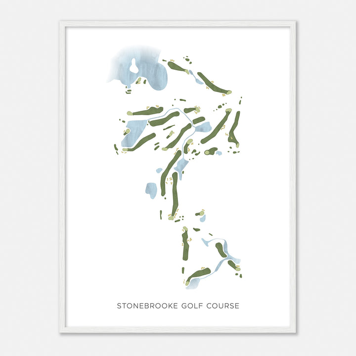 Print of Stonebrooke Golf Course Modern Map