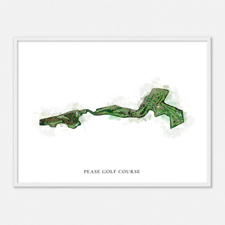 Print of Pease Golf Course Classic Map