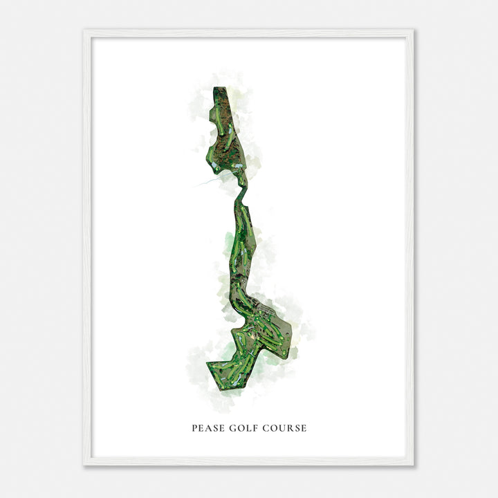 Print of Pease Golf Course Classic Map