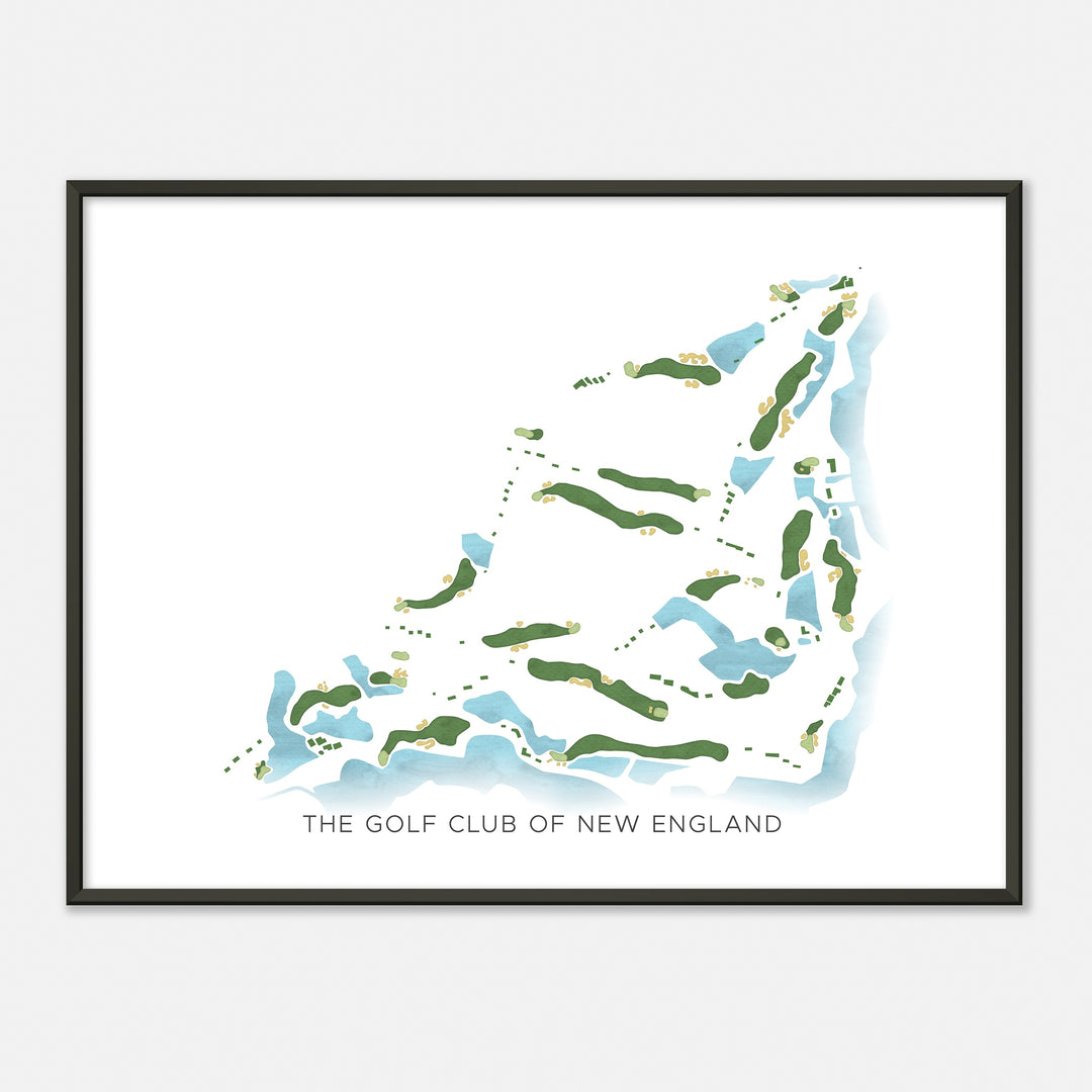 Print of The Golf Club Of New England Modern Map