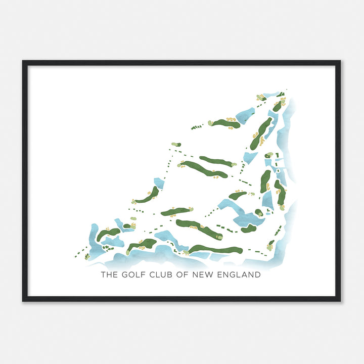 Print of The Golf Club Of New England Modern Map