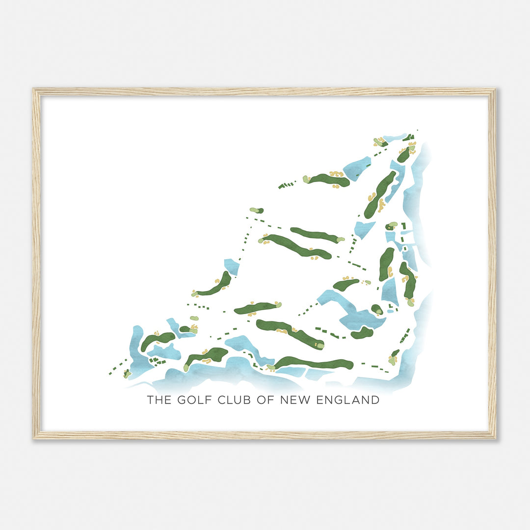 Print of The Golf Club Of New England Modern Map