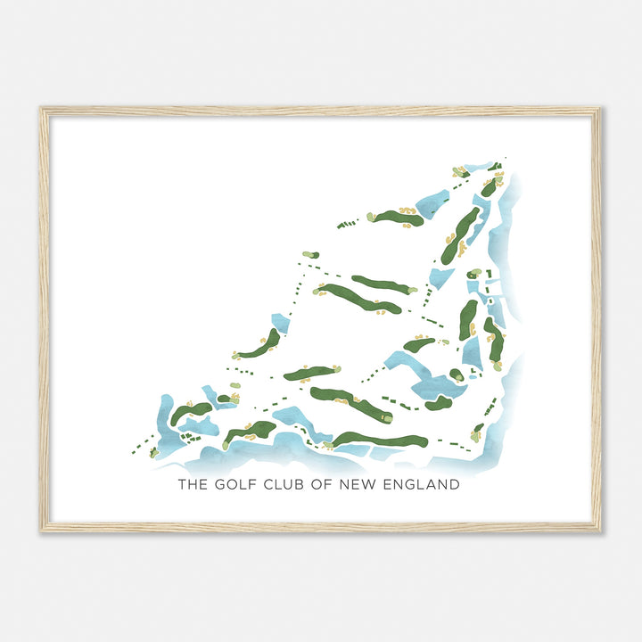 Print of The Golf Club Of New England Modern Map