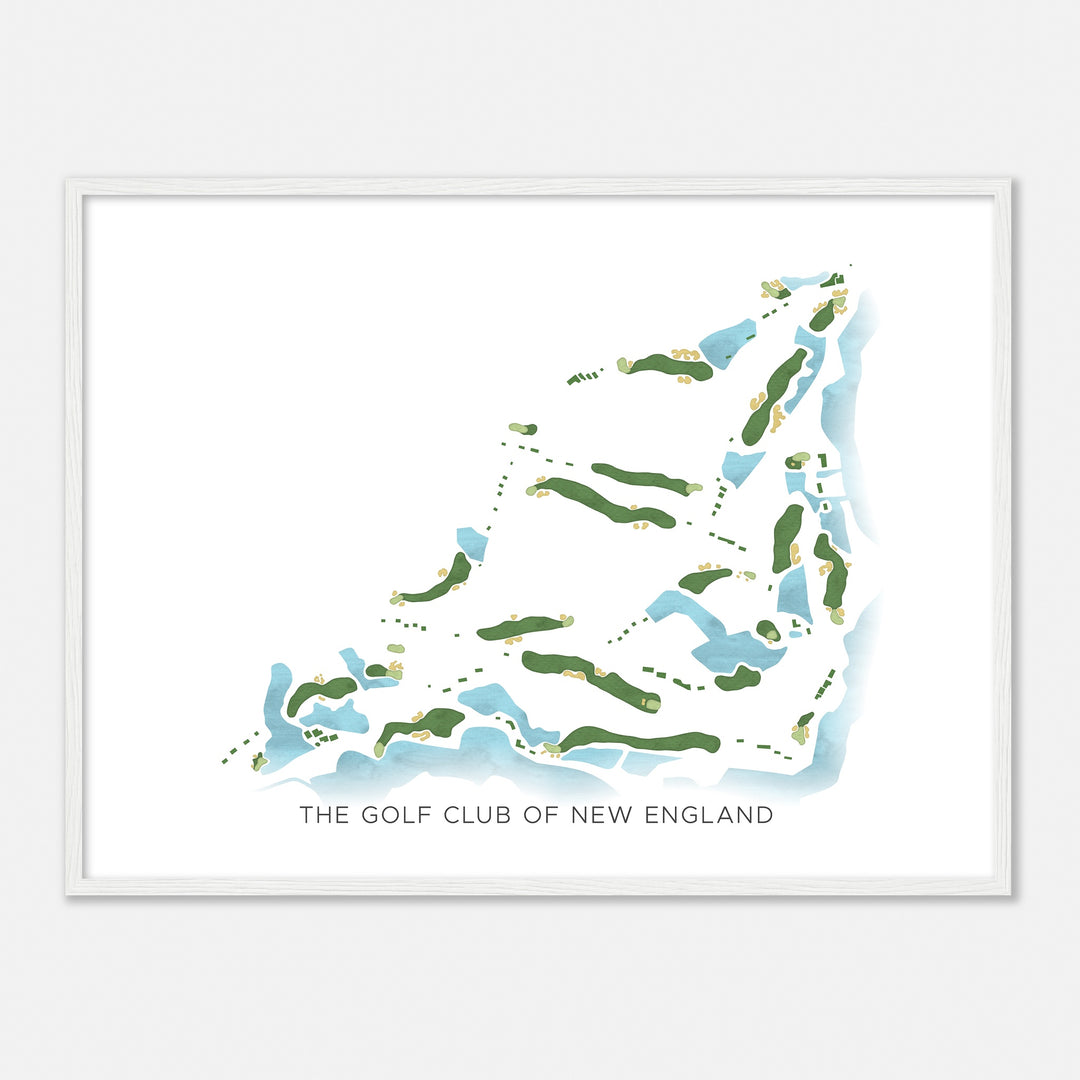 Print of The Golf Club Of New England Modern Map