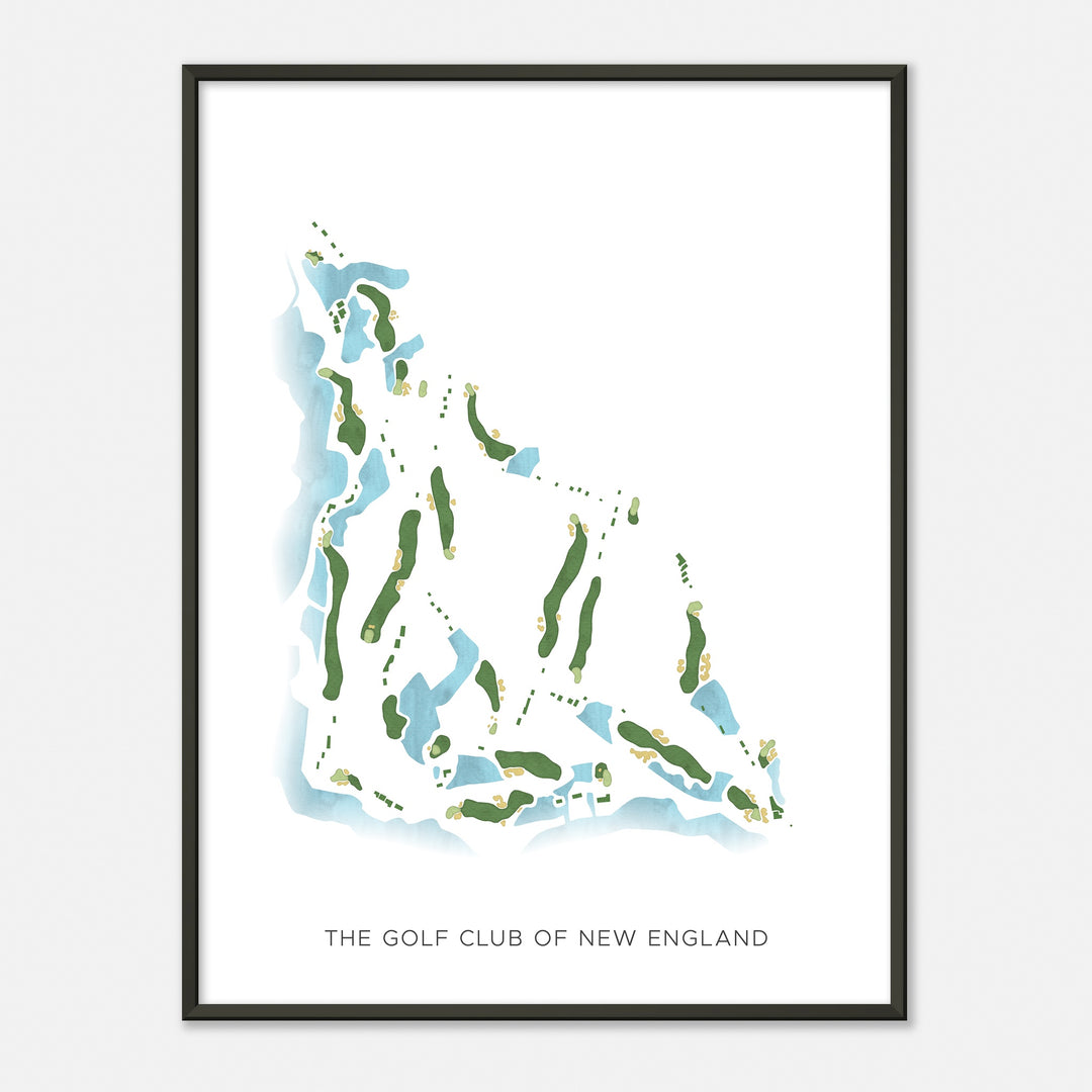 Print of The Golf Club Of New England Modern Map