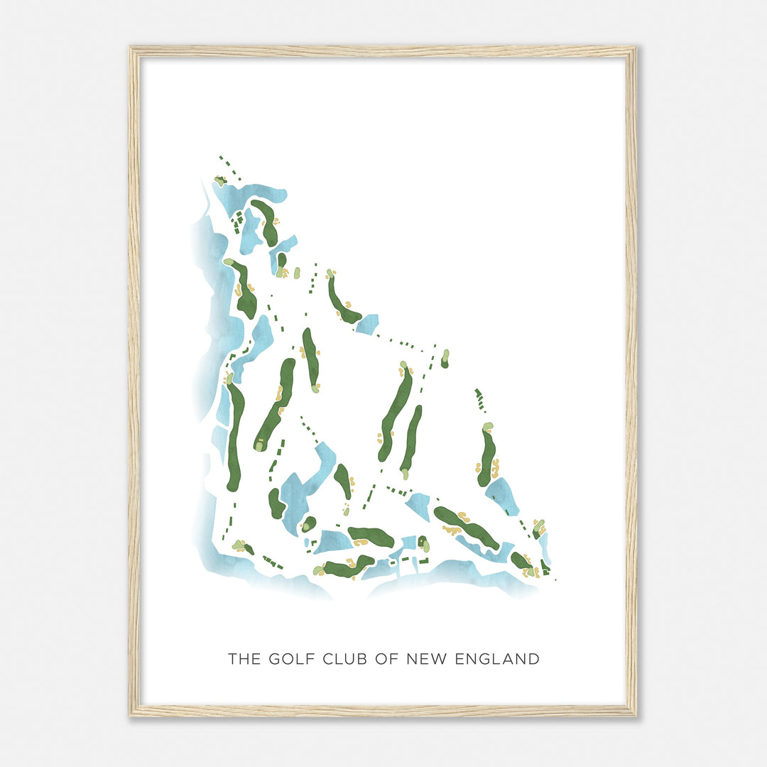 Print of The Golf Club Of New England Modern Map