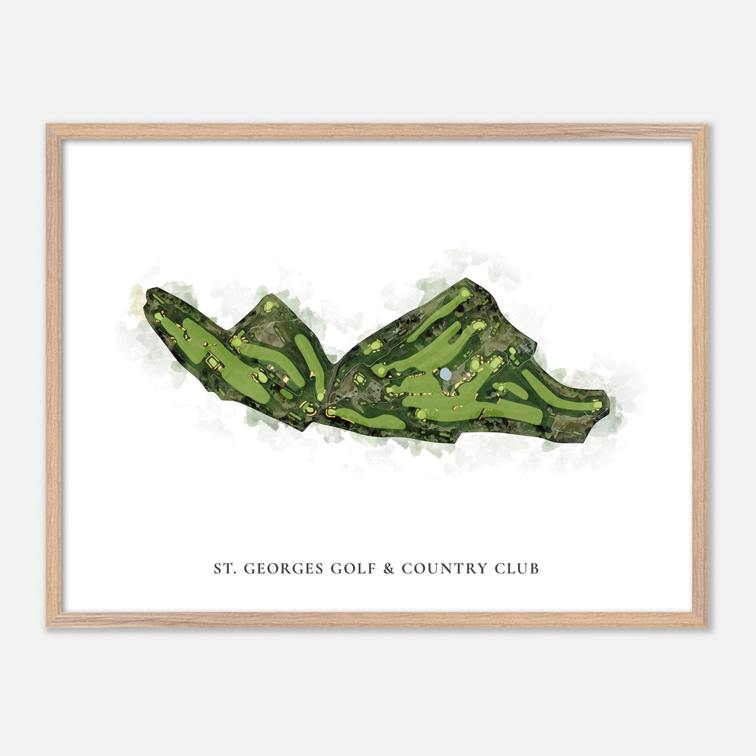 Print of St. Georges Golf &amp; Country Club Classic Map
