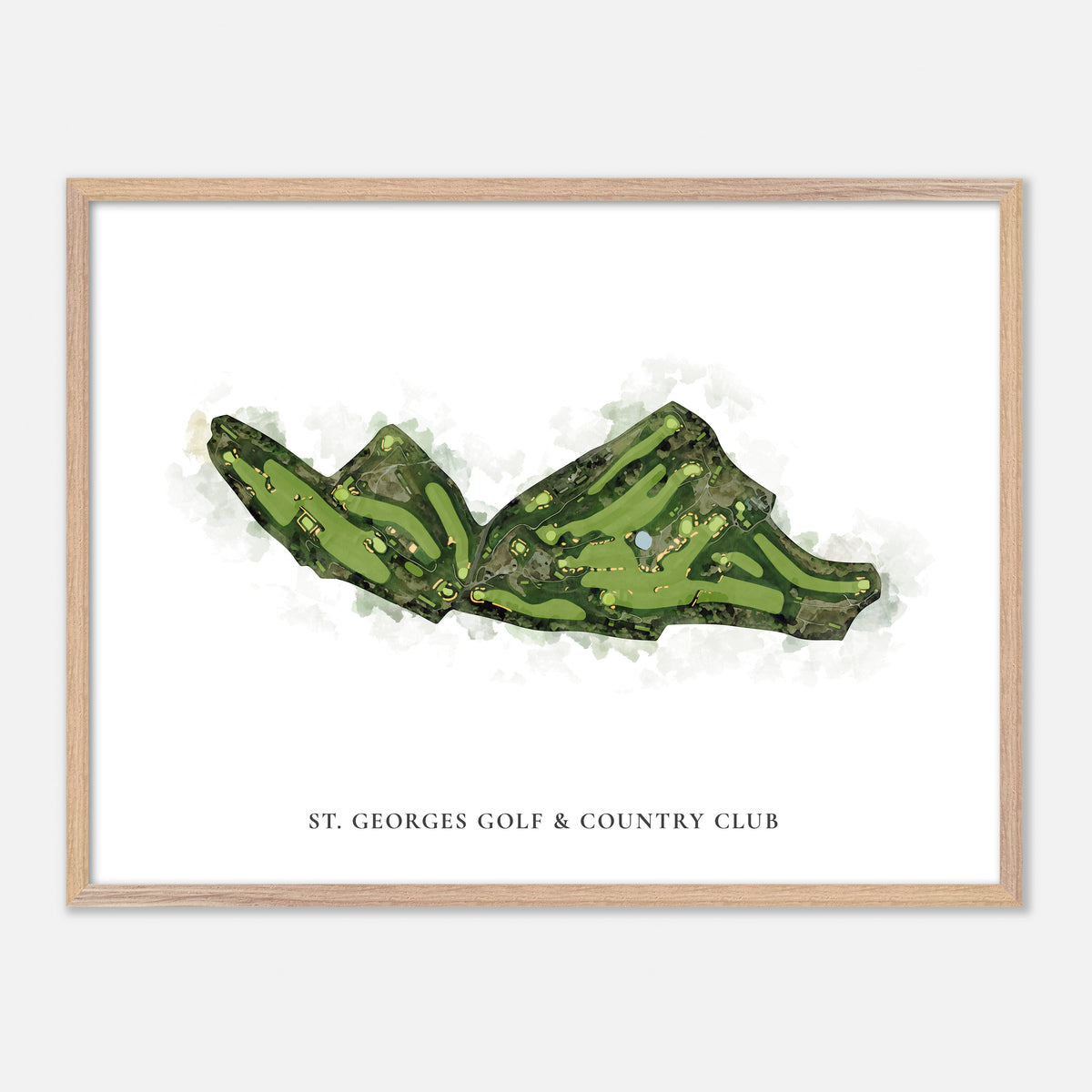 Print of St. Georges Golf & Country Club Classic Map