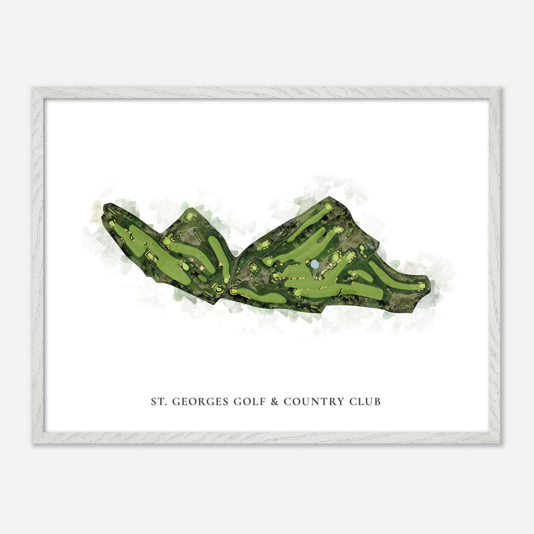 Print of St. Georges Golf &amp; Country Club Classic Map