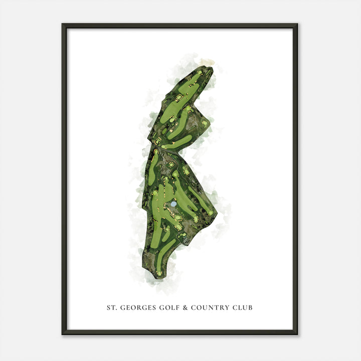 Print of St. Georges Golf &amp; Country Club Classic Map