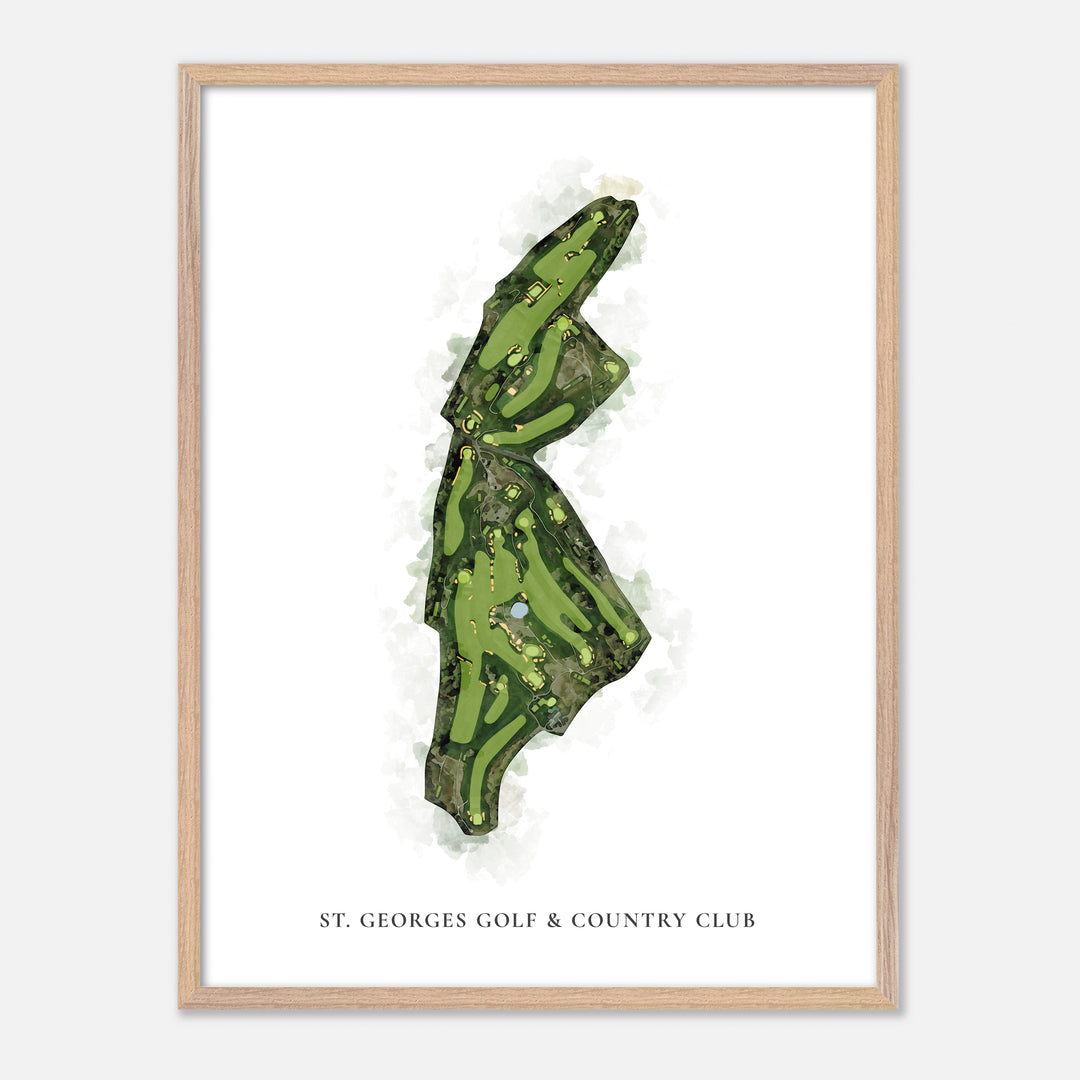 Print of St. Georges Golf &amp; Country Club Classic Map