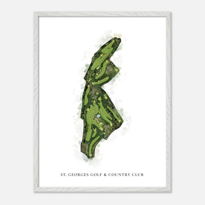 Print of St. Georges Golf &amp; Country Club Classic Map