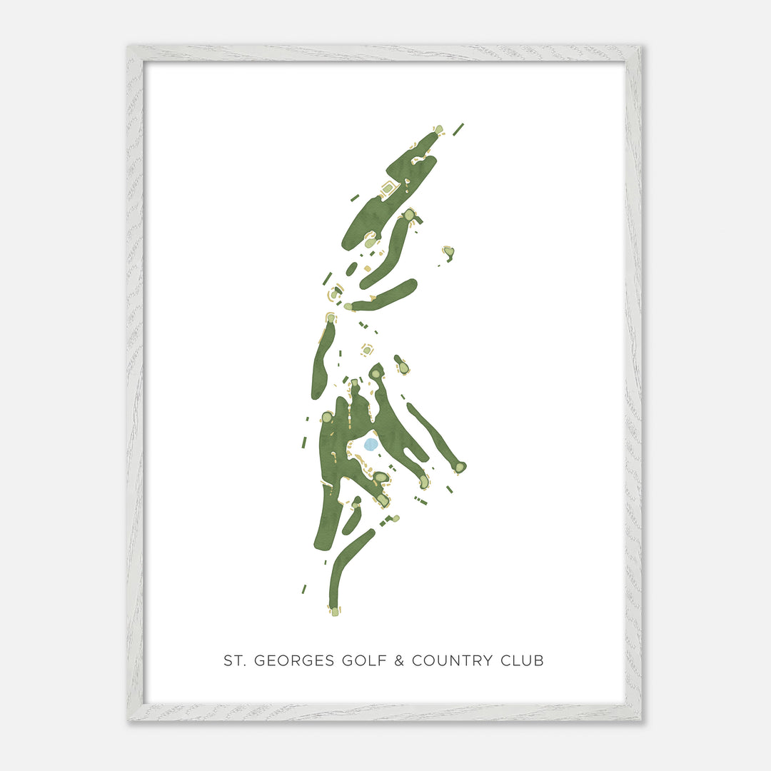 Print of St. Georges Golf &amp; Country Club Modern Map