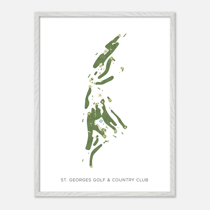Print of St. Georges Golf &amp; Country Club Modern Map