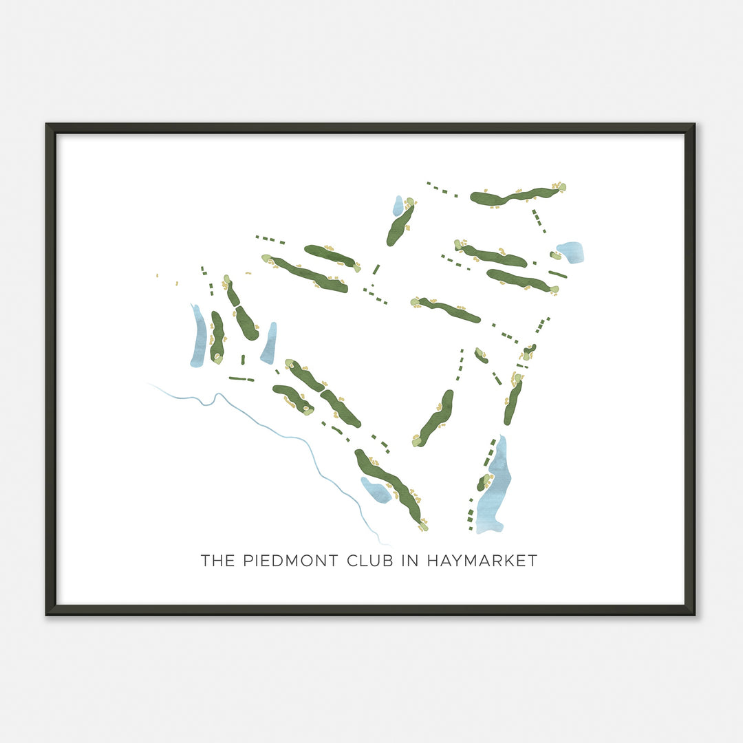 Print of The Piedmont Club In Haymarket Modern Map