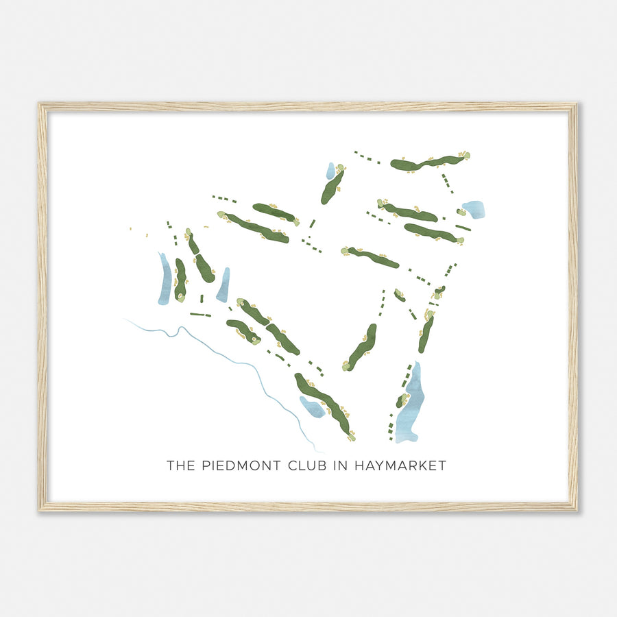 Print of The Piedmont Club In Haymarket Modern Map