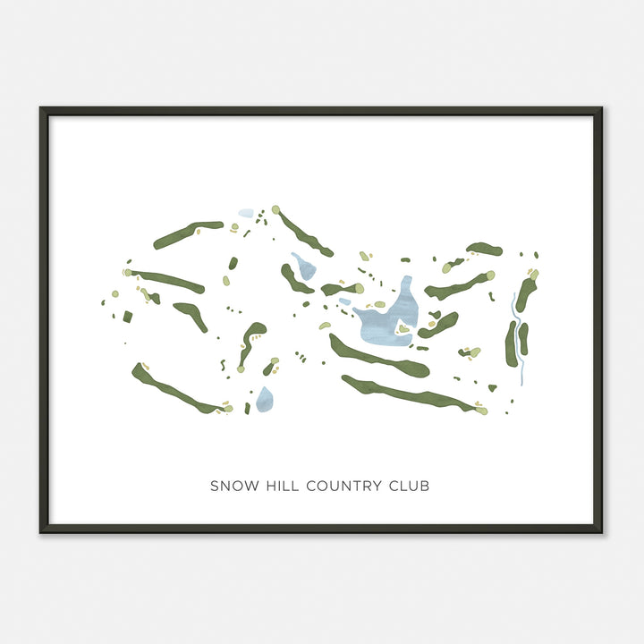 Print of Snow Hill Country Club Modern Map