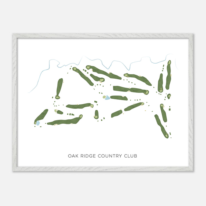 Print of Oak Ridge Country Club Modern Map