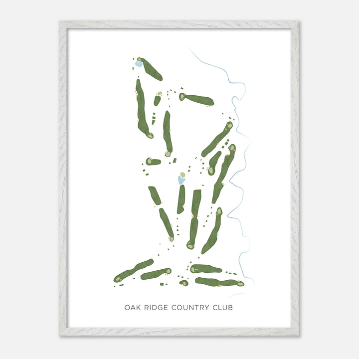 Print of Oak Ridge Country Club Modern Map