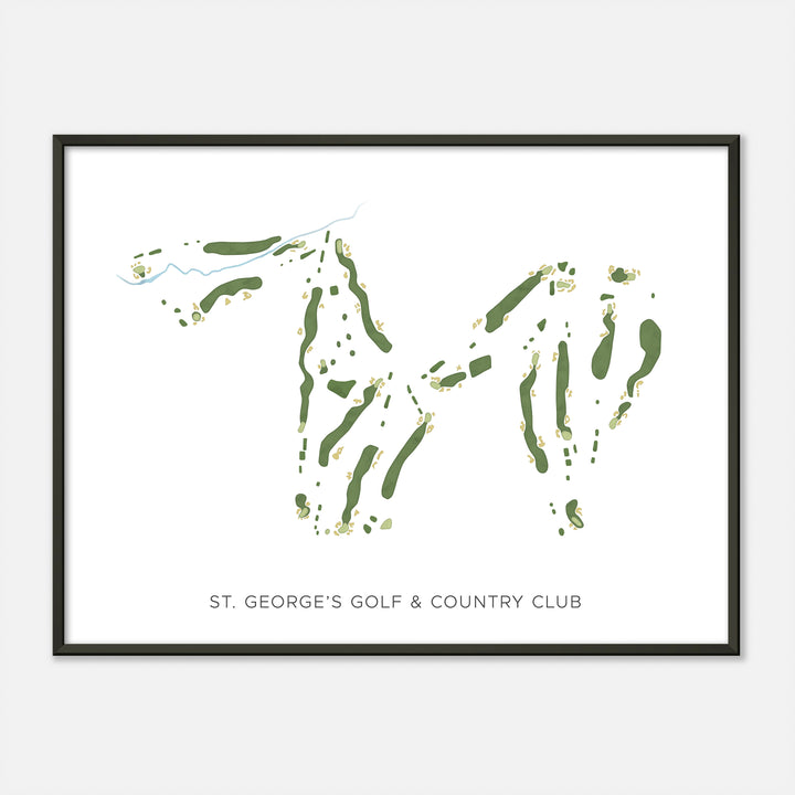 Print of St. George'S Golf & Country Club Modern Map