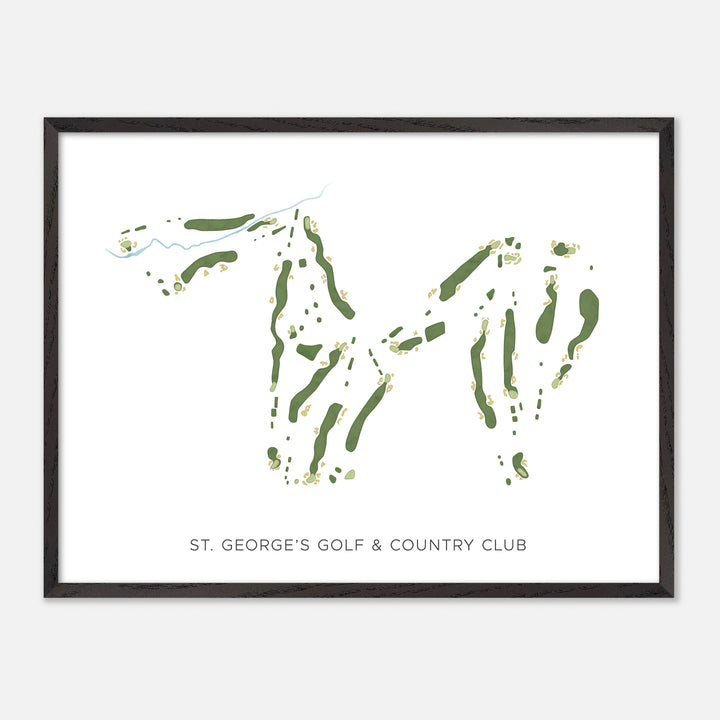 Print of St. George'S Golf & Country Club Modern Map