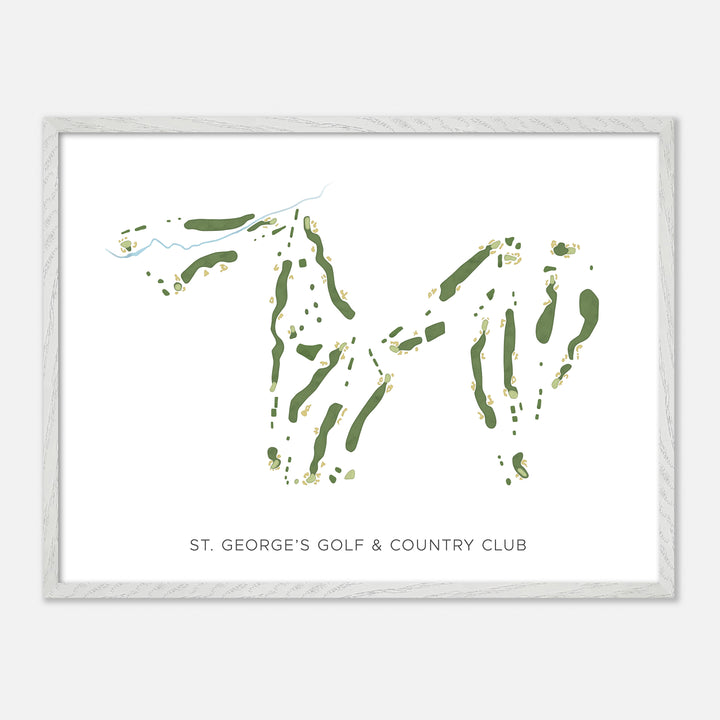 Print of St. George'S Golf & Country Club Modern Map