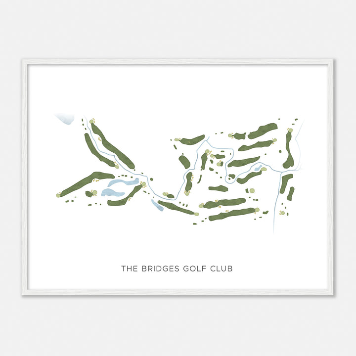 Print of The Bridges Golf Club Modern Map