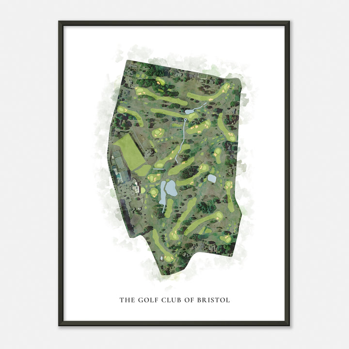 Print of The Golf Club Of Bristol Classic Map
