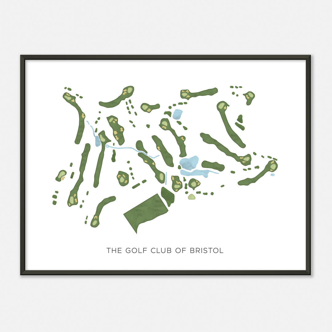 Print of The Golf Club Of Bristol Modern Map
