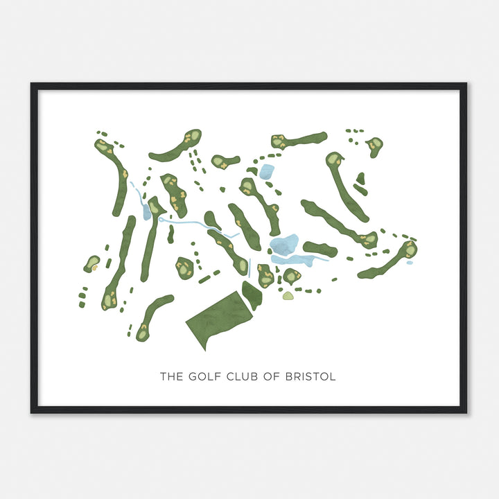 Print of The Golf Club Of Bristol Modern Map