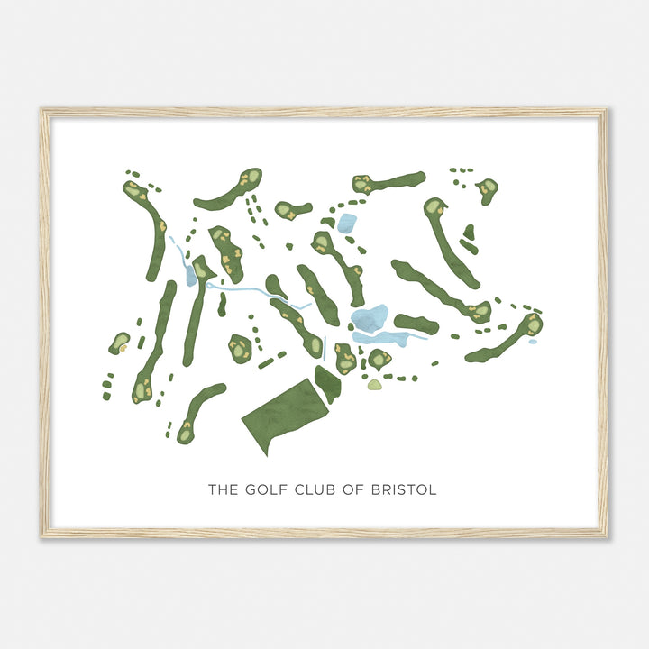 Print of The Golf Club Of Bristol Modern Map