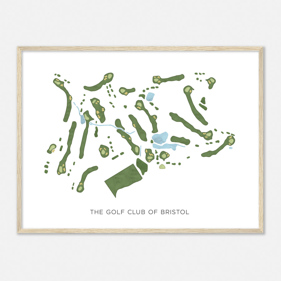 Print of The Golf Club Of Bristol Modern Map