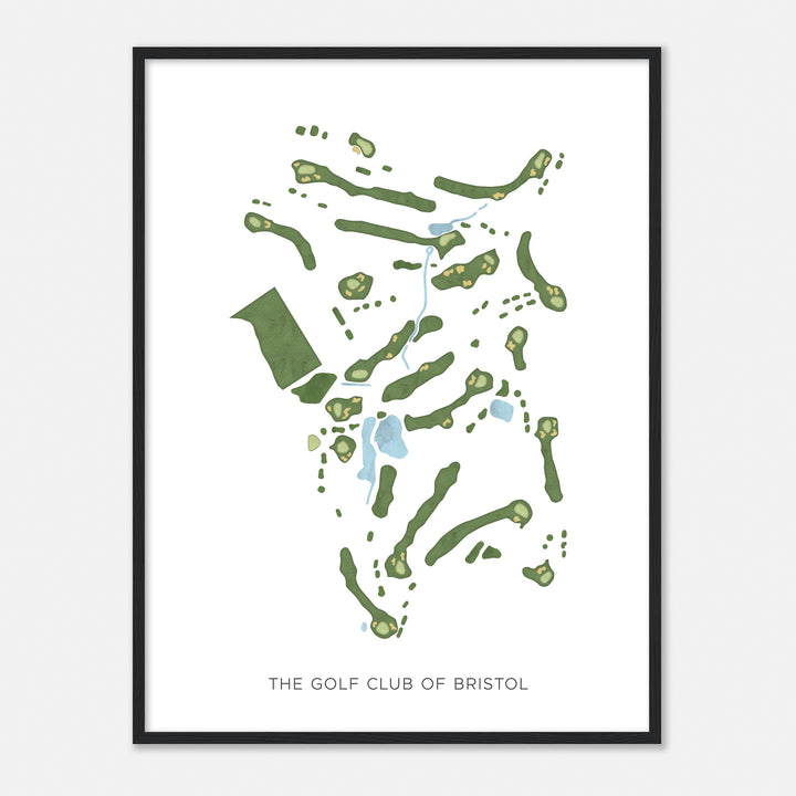 Print of The Golf Club Of Bristol Modern Map